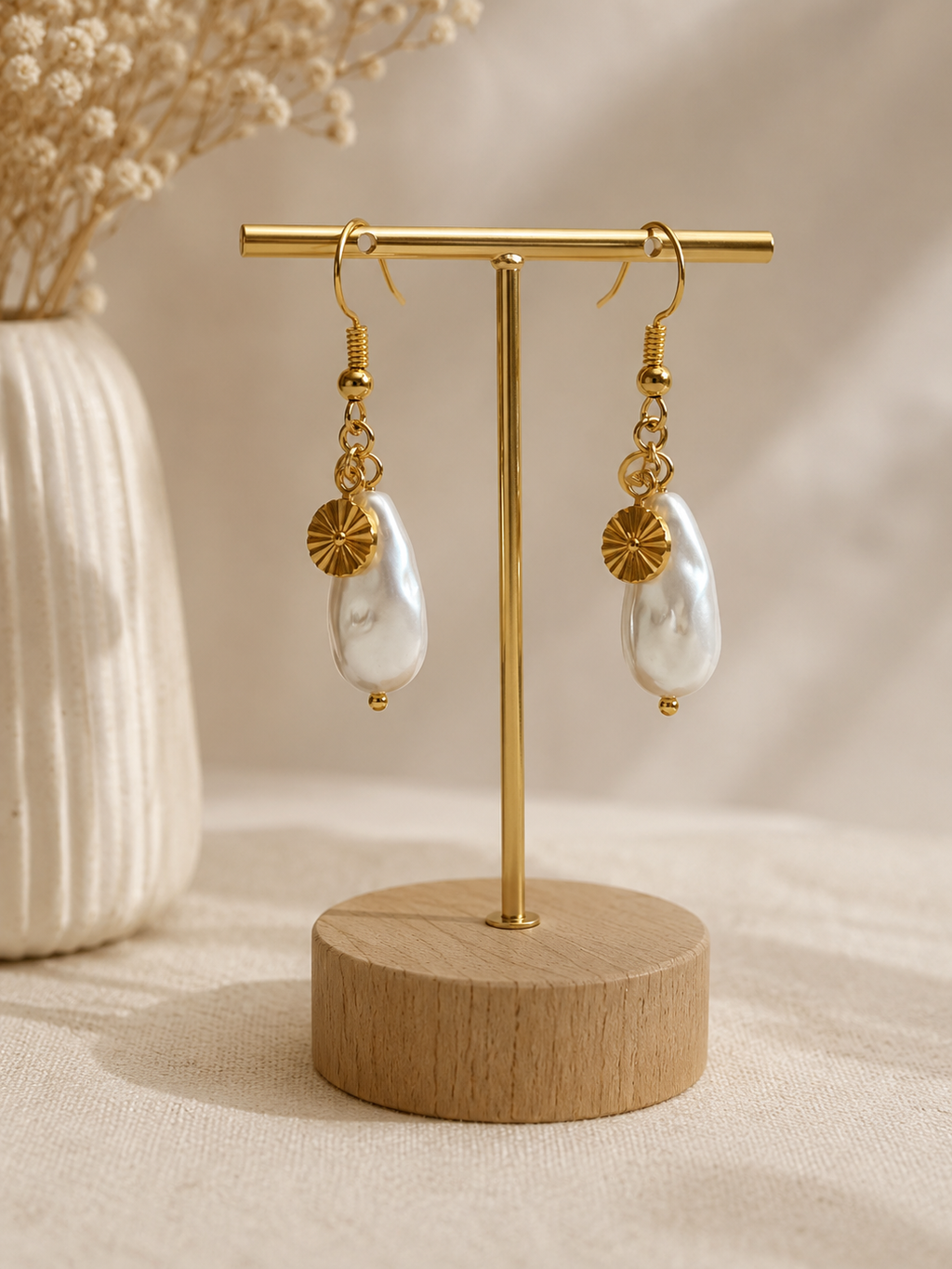 Boucle d'oreilles nacre