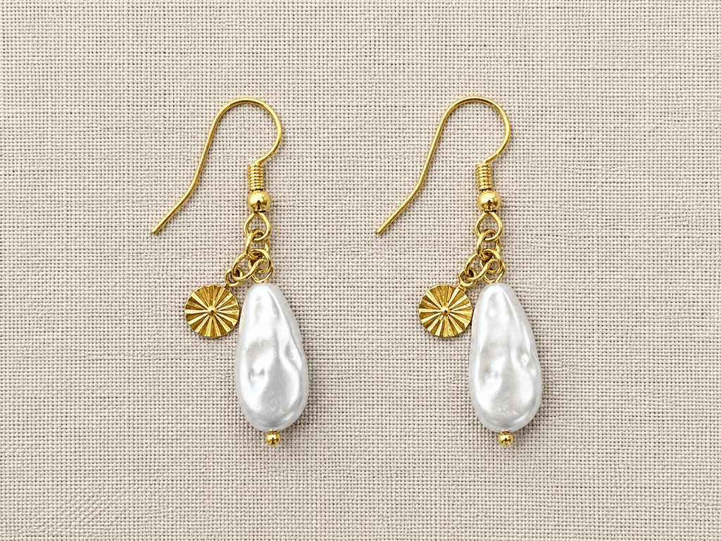 Boucle d'oreilles nacre