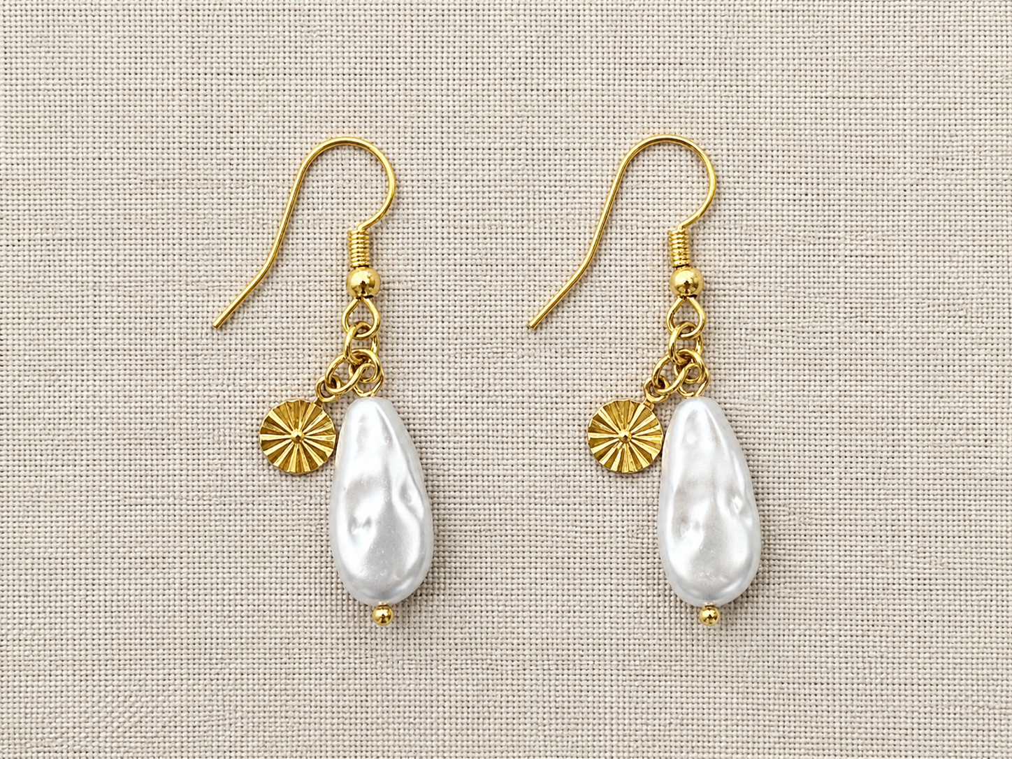 Boucle d'oreilles nacre