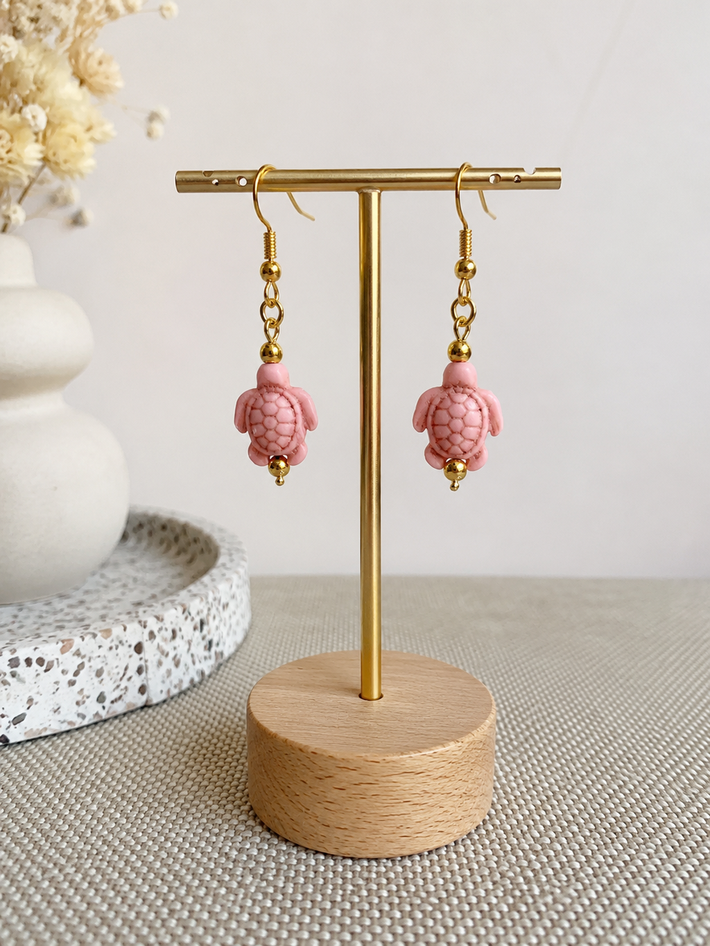 Boucle d'oreilles tortue